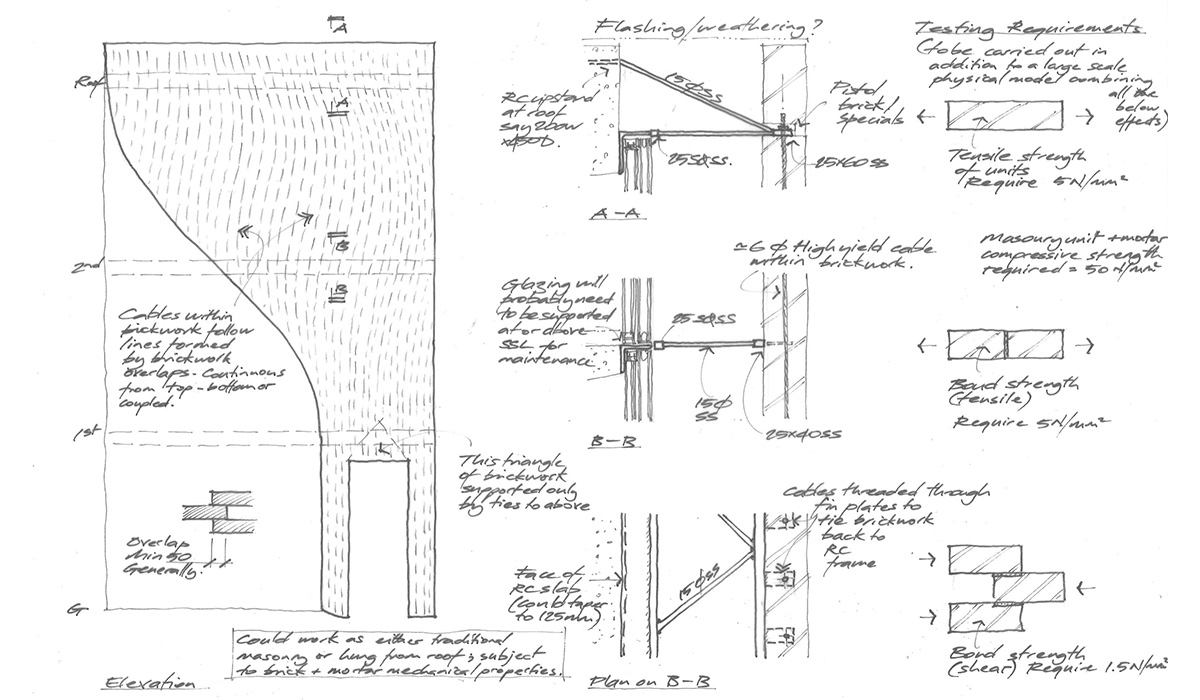 Grosvenor Crescent Mew structural design