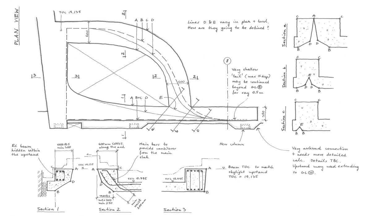 Grosvenor Crescent Mew structural design