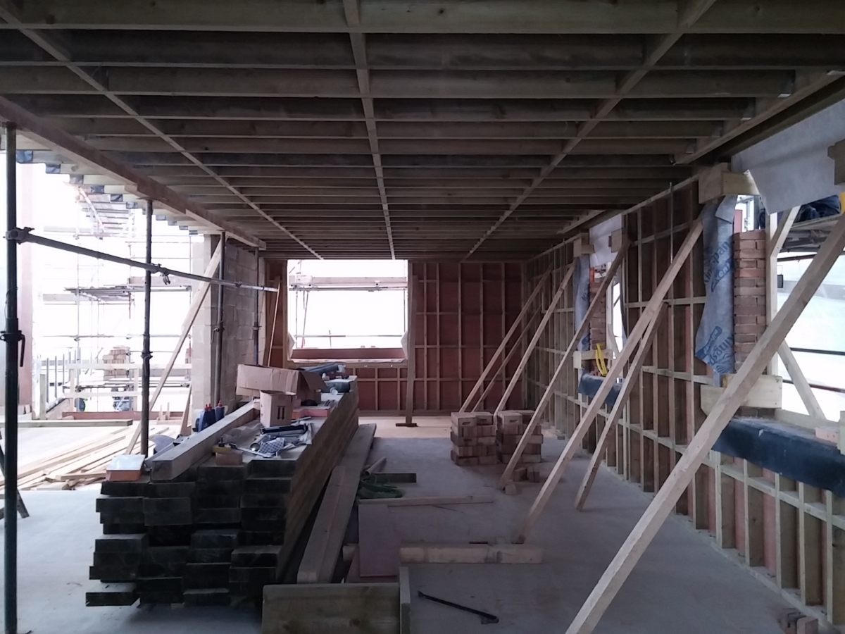 Timber frame and load-bearing masonry Timber frame and load-bearing masonry